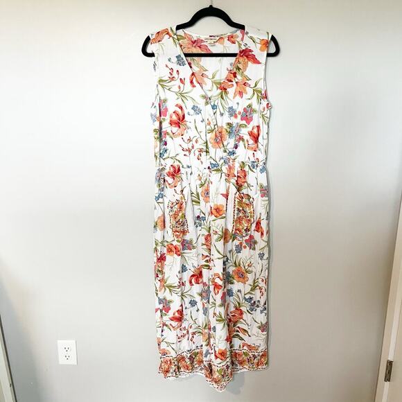 April Cornell Jumpsuit Womens Extra Large
Floral Sleeveless Cottagecore - Picture 1 of 9